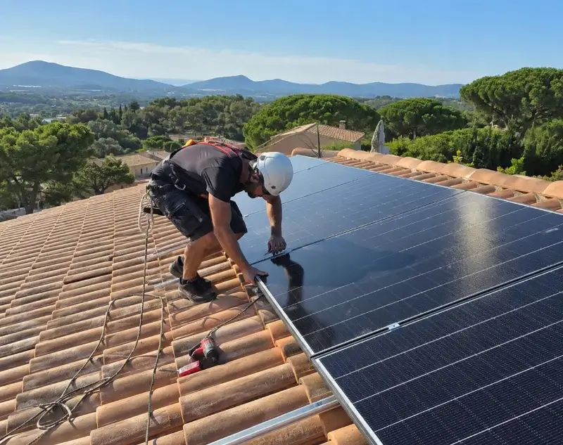 Installateur panneaux solaires Rousset-les-Vignes — pose photovoltaïque sur toiture